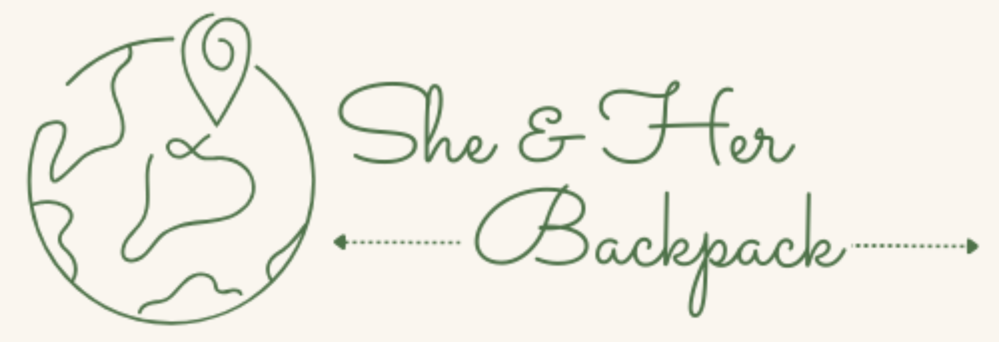 She and Her Backpack Logo